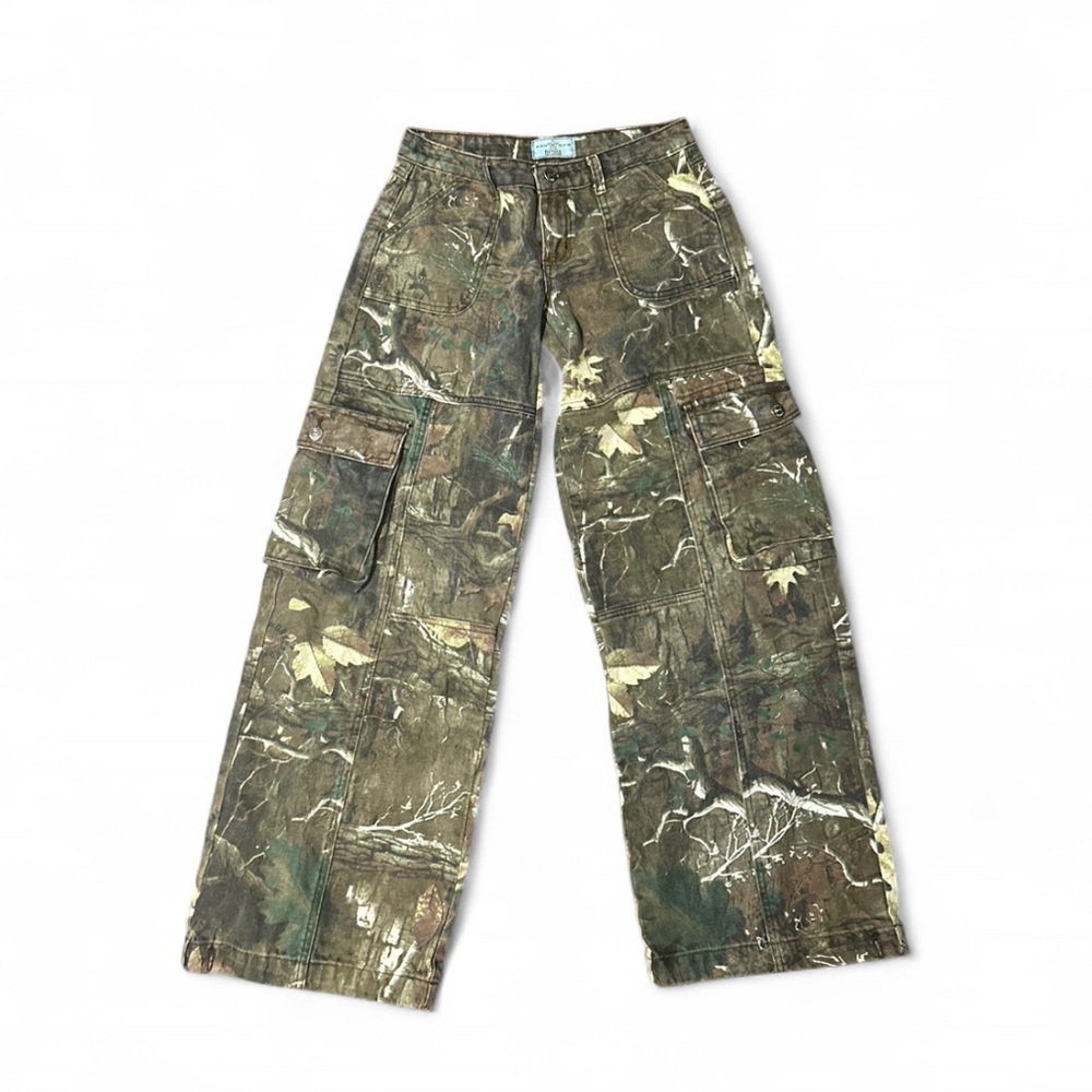 REVICE Camo Wide Leg Jeans